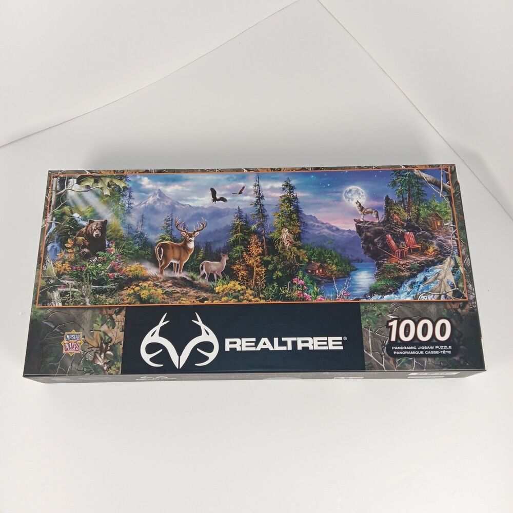 Realtree 1000 Piece Panoramic Jigsaw Puzzle MasterPieces New hunt club fun New